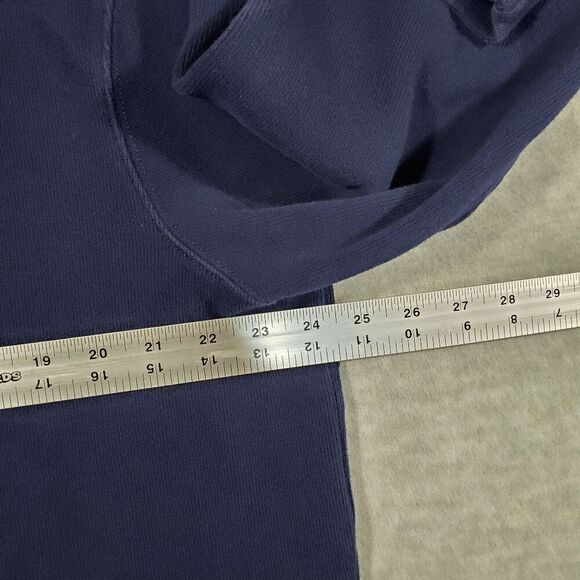 Polo Ralph Lauren Sweater Mens XL Blue Knitted Pony Logo Mock Neck Quarter Zip - Picture 3 of 9